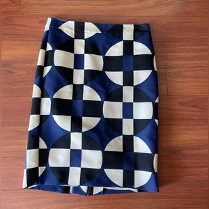 J. Crew geometric pencil skirt